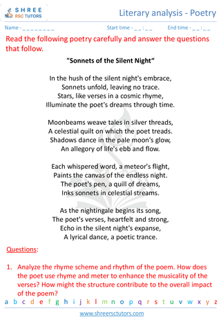 Literary Analysis Poetry 5