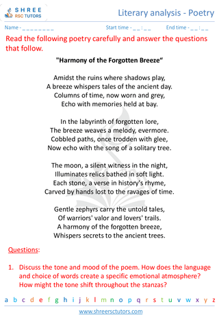 Literary Analysis Poetry 3