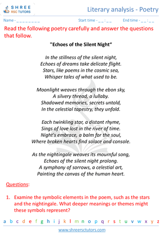 Literary Analysis Poetry 2