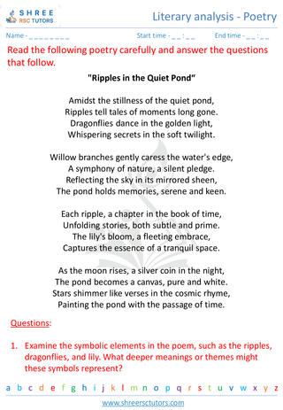 Literary Analysis Poetry 4