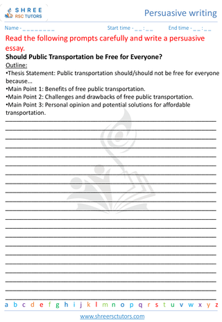 Persuasive Writing 7