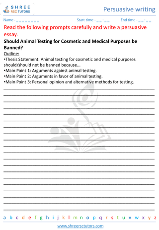 Persuasive Writing 4