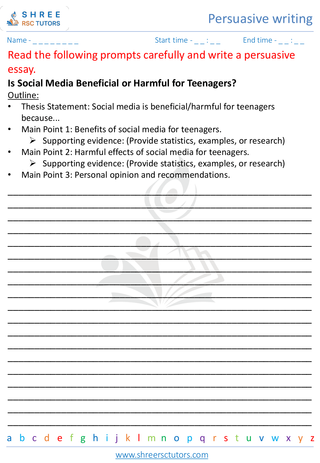 Persuasive Writing 1