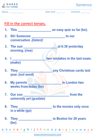 Tenses 1