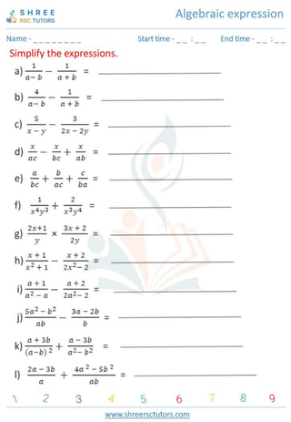 Algebraic Expression 5