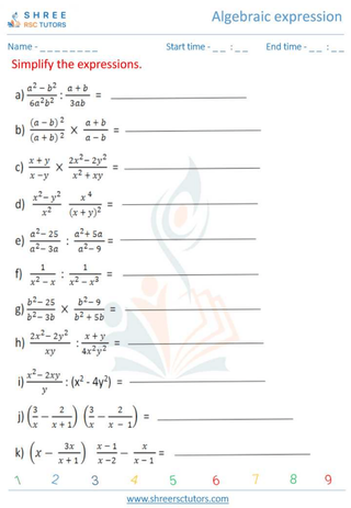 Algebraic Expression 4