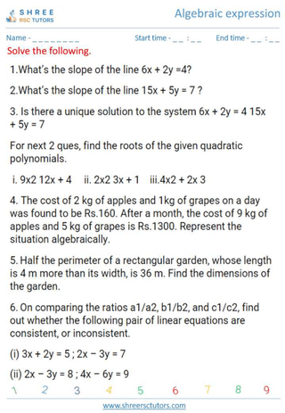 Algebraic Expression 18
