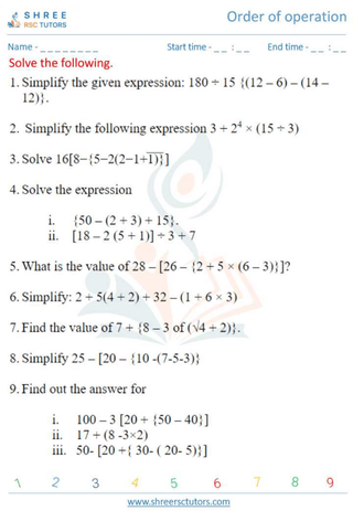 Order Of Operation 1