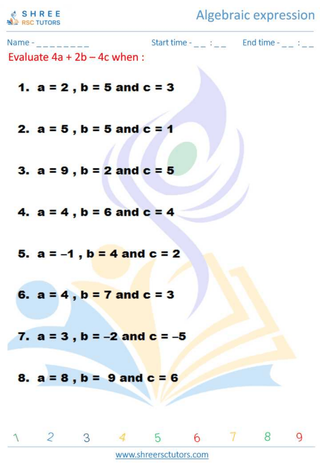 Algebraic Expression 3