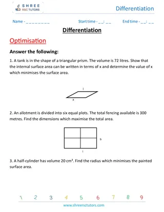 Differentiation Optimisation 3
