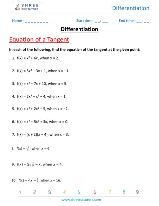 Differentiation Tangent Of An Equation 2 (1)
