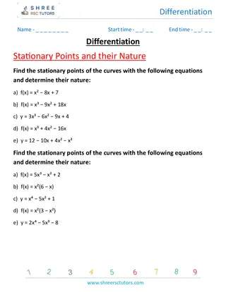Differentiation Stationary Points And Their Nature 2 (1)