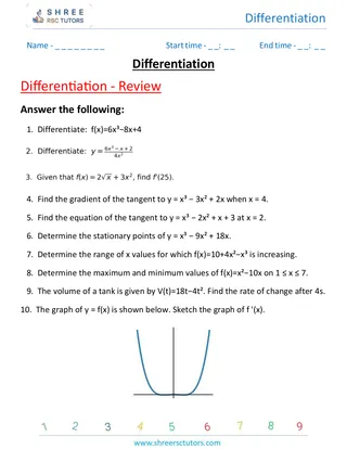 Differentiation Review 4