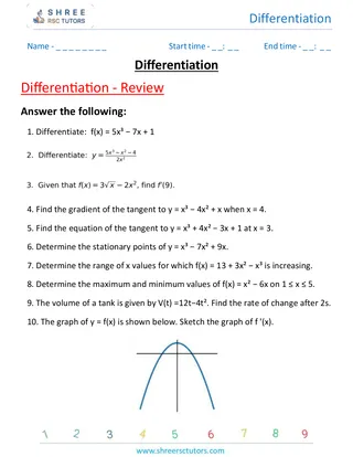 Differentiation Review 3