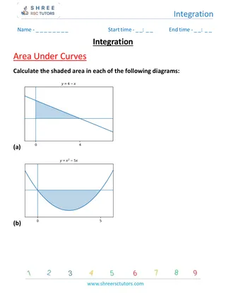 Integration Areas Under Curves 3