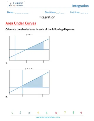 Integration Areas Under Curves 2