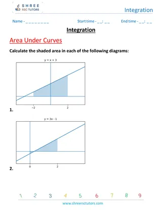 Integration Areas Under Curves 1
