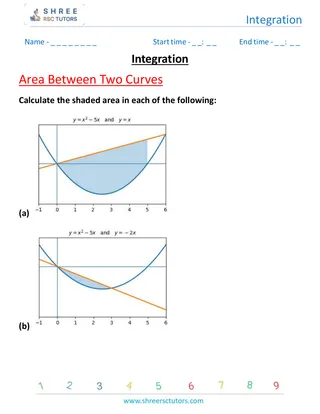 Integration Area Between Two Curves 1