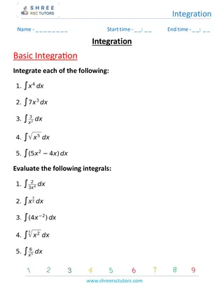 Integration Basic Integration 1