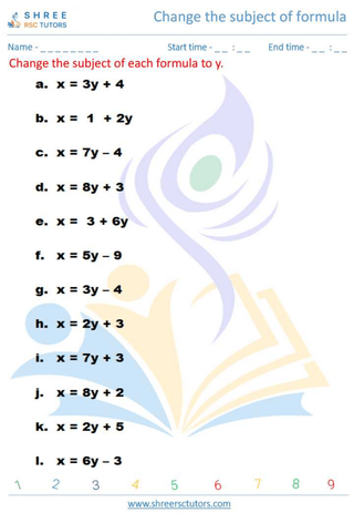 Change The Subject Of Formula 2