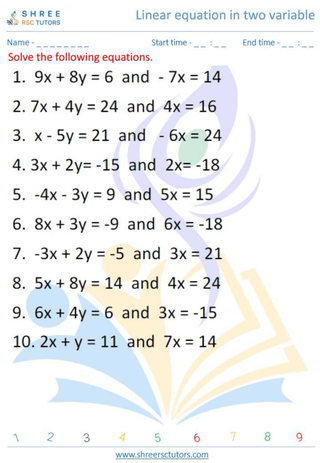 Linear Equation In Two Variable 3