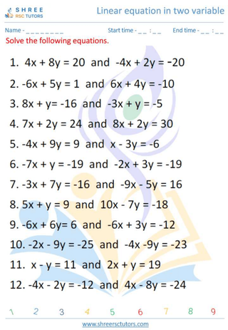 Linear Equation In Two Variable 1