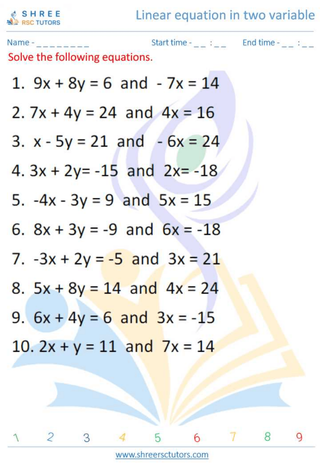 Linear Equation In Two Variable 4