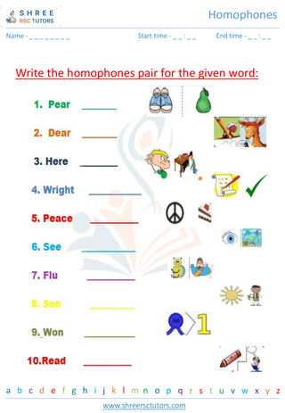 Homophones 17