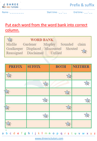 Prefix & Suffix 1