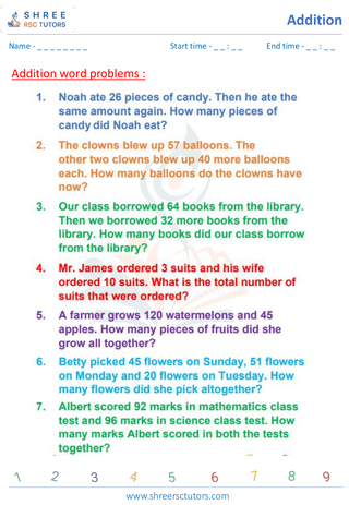 Addition Word Problems 6