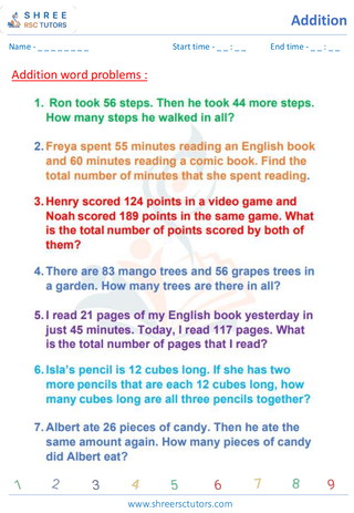 Addition Word Problems 8