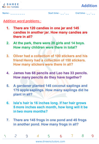 Addition Word Problems 12
