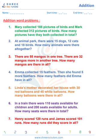 Addition Word Problems 11