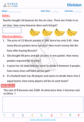 Division Word Problems (8)