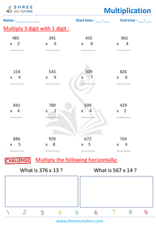 Muliply 3 Digit With 1 Digit (3)