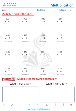 Muliply 3 Digit With 1 Digit (4)