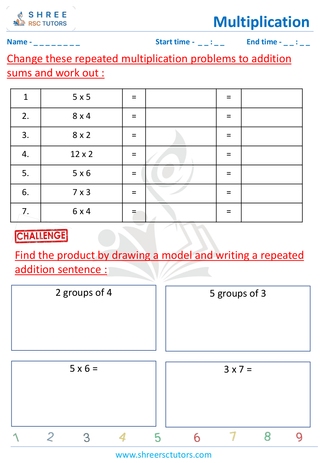 Multiply Repeated Addition (5)