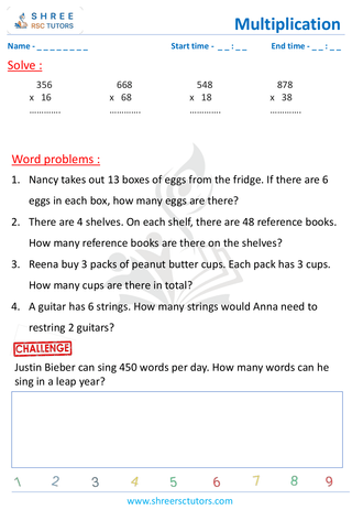 Multiply Word Problems (2)