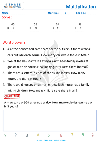 Multiply Word Problems (4)