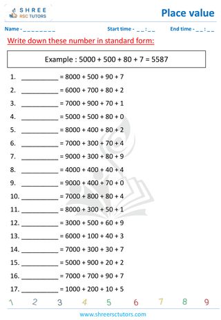 Place Value Standard Form (2)