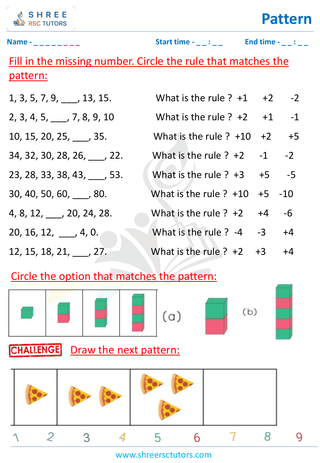 Growing Pattern, Increasing & Decreasing Pattern (4)