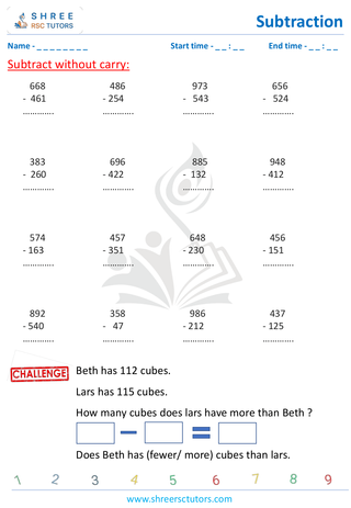 Subtract Without Borrow (7)