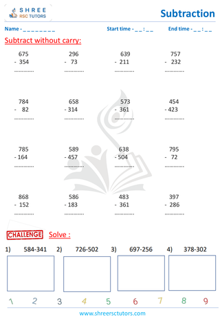 Subtract Without Borrow (6)