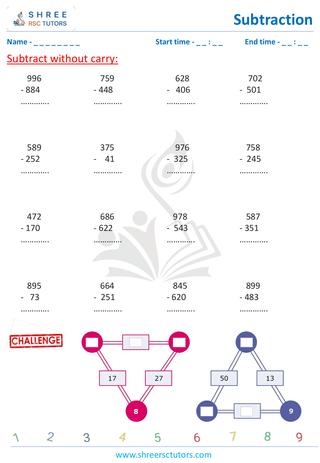 Subtract Without Borrow (10)