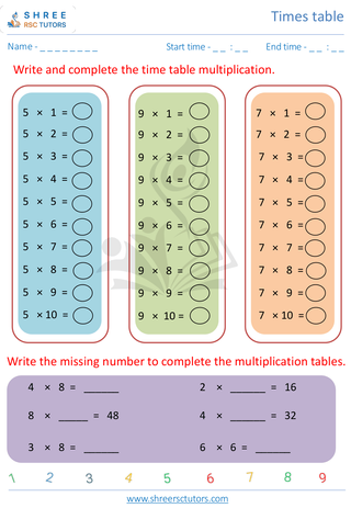 Times Table 2 3