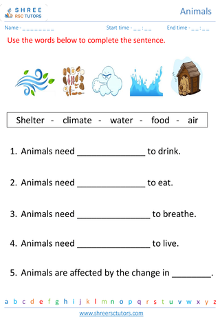 Basic Needs Of Animals 6