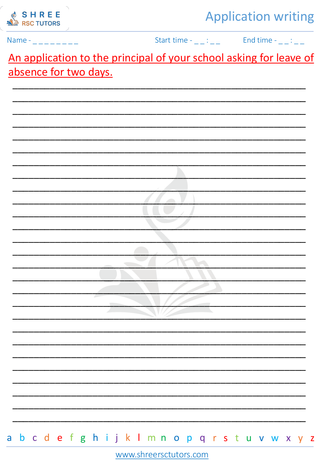 Application Writing 1