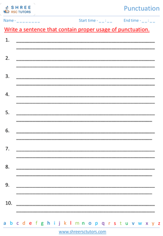 Punctuation 3