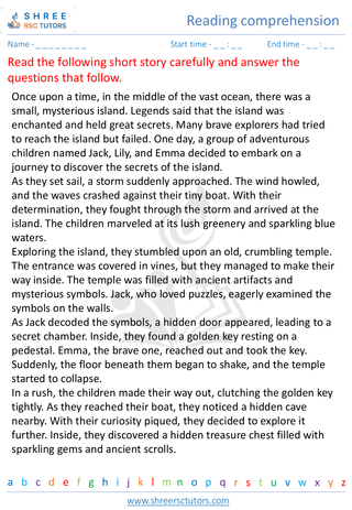 Reading Comprehension 8