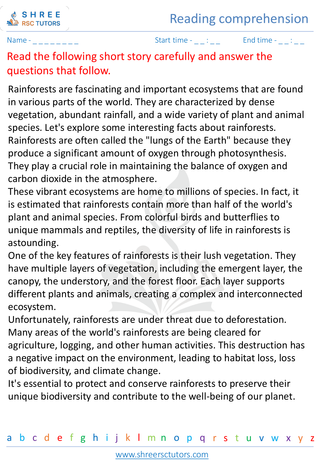 Reading Comprehension 5